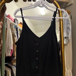 Wild Fable Black Button-Down Camisole